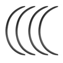4x PVC Wheel Fender Flare Eyebrow Protector Trim Strip 72cm Carbon Fiber