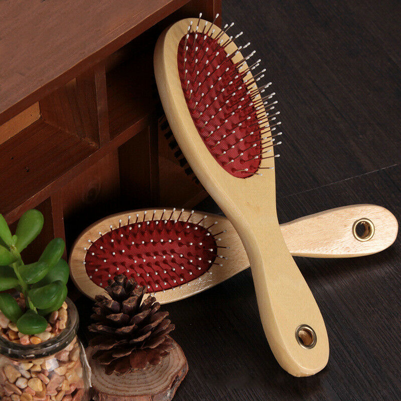 Wood brush, double sided, 6 x 17 cm, Cat / Dog B5B6