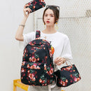 Girls Flower School Backpack Kids School Bag Set Chinese Style Pen Pencil B