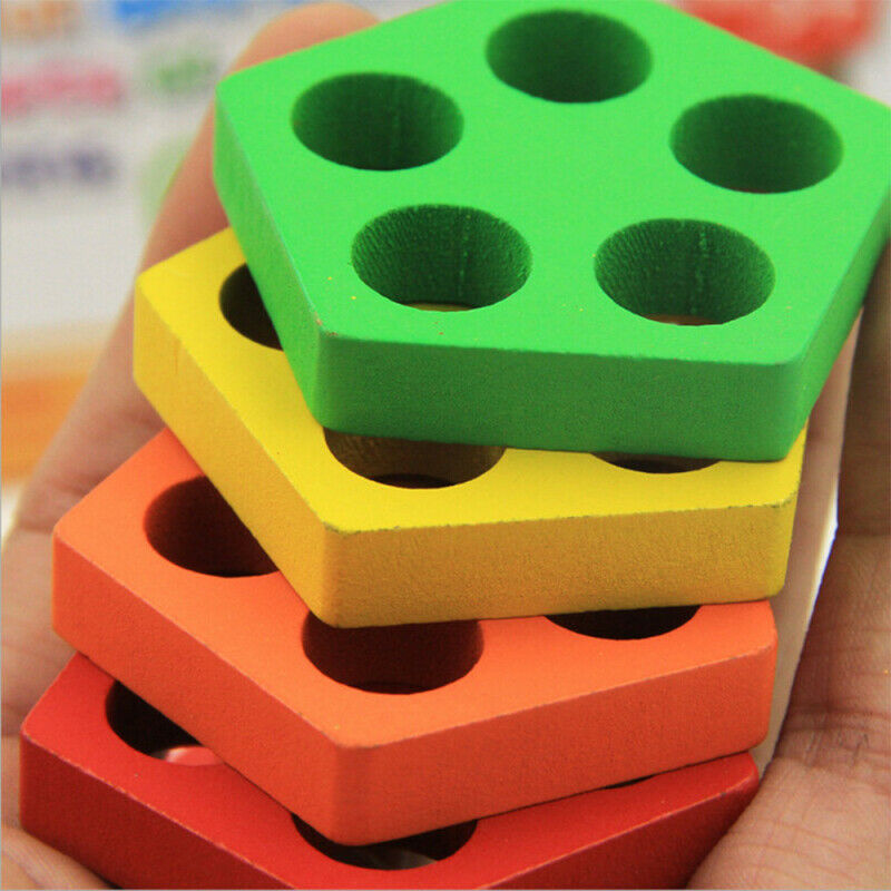 Wooden Shape Sorter Geometric Sorting Board Shape Recognition Stack Sort Board