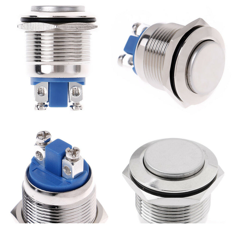 1Pc 19mm waterproof momentary metal push button switch high head switches Px.AU