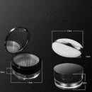 15g Empty Cosmetic Sifter Loose Powder Jar Container Travel Puff Makeup Box H1N7