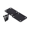 Black Chrome Plated Guitar Neck Plate with 4 Screws for Electric Fender Str