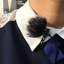 Lapel Lavalier Microphones Furry Windscreen Mic Fur Windshield Wind Muff A