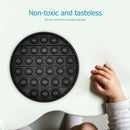 Push Bubble Fidget Sensory Toys Relief Stress Soft Squeeze Toys (Black)