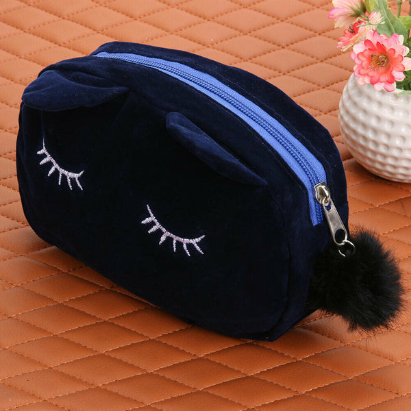 Cute Cosmetic Makeup Bag Case Handbag Travel Toiletry Organizer (RoyalBlue) A#S