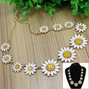 Charming Women Girls Daisy Flower Bib Statement Collar Chain Floral Ne TEW