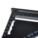 7inch Metric Triangle Measuring Ruler Square Angle Protractor Trammel Tools