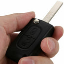 Flip Remote Keyless Key case shell for PEUGEOT 207 307 307S 308 407 607