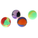 Silicone Container Ball Shape Pill Box Containers Storage Oil Jar Box Contain^