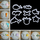 8pcs/set Sea Creatures Cookie Cutter Whale Dolphin Fondant Tool Biscuit MoulES