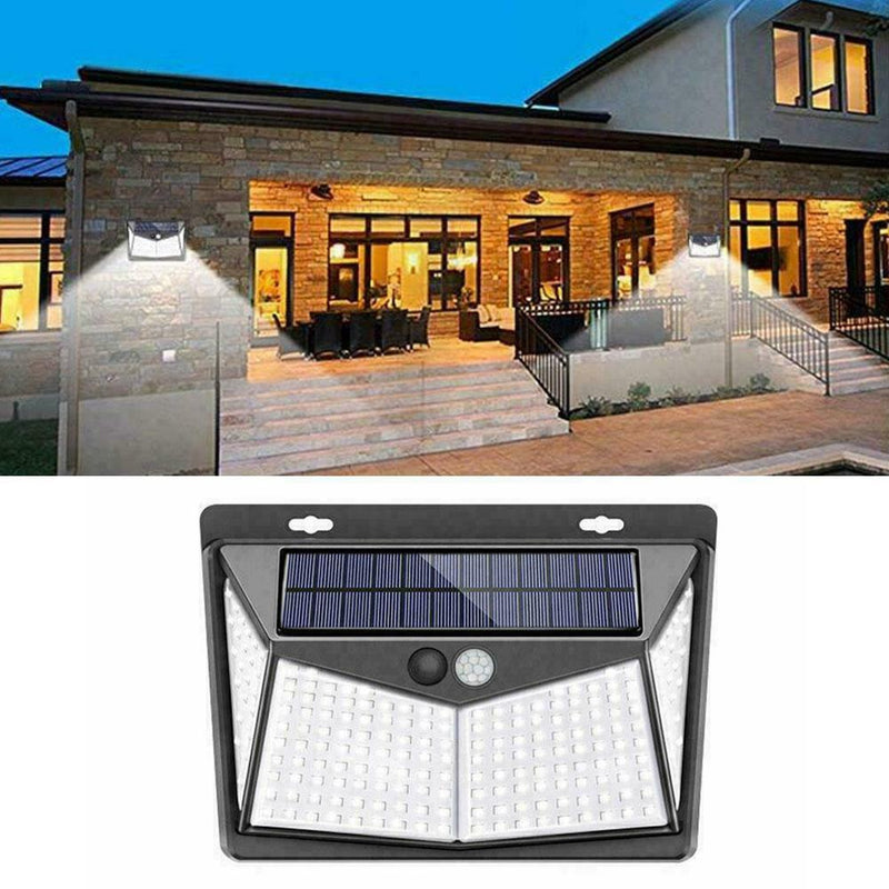 Solar Motion Sensor Light Wall Light Garden Lamp Human Induction Outdoor Ne E0N2