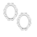2pcs Baroque Photo Frame Holder Ornate Wedding Picture Frame Display Stand