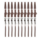 40pcs Carp Fishing Tackle Box Safety  Anti  Sleeves Swivels