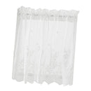 2 Panels Voile Sheer Short Curtain Valance Plain Tier Shade Curtain