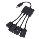 4 in 1 USB 3.1 Type-C to 4 USB Female Port Adapter Extension Charging Host