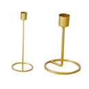 2pcs/set Iron Candle Holder for Home Bedroom Christmas Wedding Party Decor
