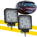 27W 9 LED Work Light Flood Beam Bar Car ATV Off-Road Driving Fog Lamps 12V/24V
