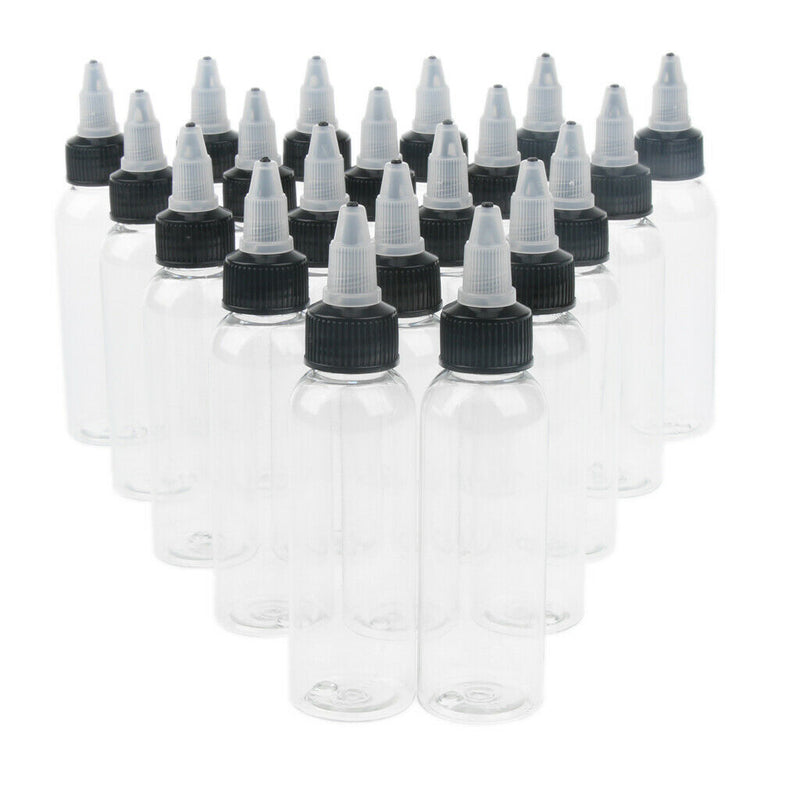 60 Empty Squeeze Bottle Applicator Dressings Oil Condiments Dispenser Art Crafts