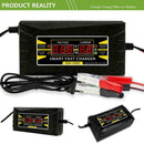 12V 6A Smart Lead-acid Battery Charger For Car Motorcycle 110V-240 W0I7 Hot B0X6