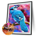 Full Round Drill Diamond Painting DIY Blue Bird Mosaic Rhinestone Picture