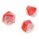 49 Pcs Dual Color Polymeric Dice 16mm For Board Games Dragons