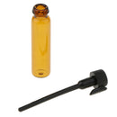 100Pcs 1/2ML Amber Empty Bottle Glass Sample Botlles Fragrance Vials Containers