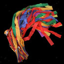 12pcs Fashion Rainbow Ribbon for Child Kids Hand Held Dance Dancing 1M Length