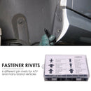 102pcs Nylon Bumper Push Fasteners Rivets Door Trim Panel Fender Side Skirt Clip