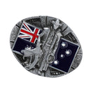 Western Cowboy Zinc Alloy Knight Australian Flag Belt Buckle Jeans Accessory