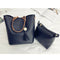 Women Handbags 4Pcs Set Pu Leather Tote Bag Shoulder Crossbody Bag Purse Pu X4R3