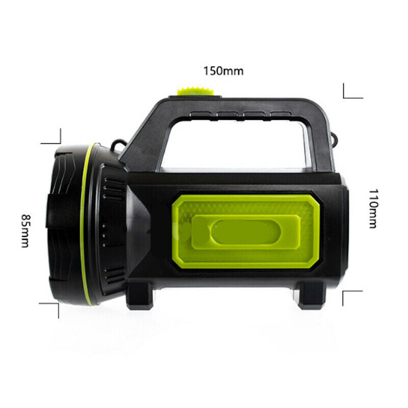 100000LM Powerful USB Rechargeable LED Flashlight Searchlight Torch Work Light