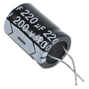2 Pcs 220uF 200V 105C Radial Electrolytic Capacitors Black 25x18mm C7L4