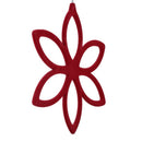 Luxury Plastic Flocking Creative 6 Holes Flower Shape Scarf Hanger/Holder/O X3C7