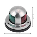 12V Stainless Steel Red&Green LED Navigation Signal Light Lamp Yacht Accessory