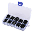 300pcs M3 Nylon Hex Screw Nut Spacer Standoff Varied Length Assortment Blac I3M6