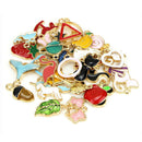 30PCS Mixed Enamel Beads Pendants Charms Craft DIY Jewelry Findings JC~ï¼ˆ