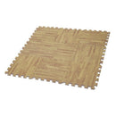 9PCS Kid Safety Play Rug Wood grain EVA Foam Floor Puzzle Pad Work Gym, Lig R6I8