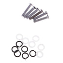 6x White Tuning Key Tuner Button Knob Semicircle Shape For Acoustic Guitar