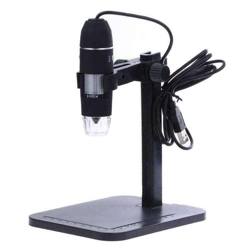 8 LEDs 1000X 10MP USB Digital Microscope Endoscope Magnifier Camera w/ Stand
