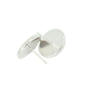 42 Pairs Earrings Tray Blank DIY Base Setting Stud Stainless Steel Pin Post