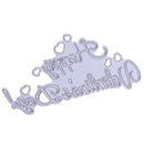 2pcs Cutting Dies Happy Valentine DIY Photo Album Scrapbook Emboss Stencils
