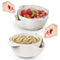 Practical Double Layer Cutlery Hollow Kitchen Draining Basket T2L5