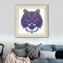 5D DIY Special Shaped Diamond Painting Lion Head Cross Stitch Mosaic Kits