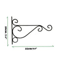 9.8inch Wall Plant Hanging Brackets Iron Plant Hanger for Garden Decrations