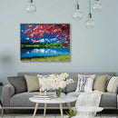 5D DIY Diamond Painting Under Cherry Trees Full Square Drill Embroidery Art A