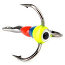 5Pcs/Set High-Carbon Steel Three-Jaw Hook 12 Fishing Hooks Winter Ice Fishi F3U3