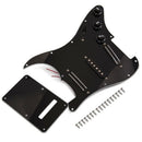 Black 3-Ply Sss Dual Rail Pickups Loaded Prewired Guitar Pickguards For 11
