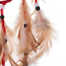 Dream Catcher Circular With Red Feathers Wall Hanging Decoration Decor Craft