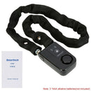 Black Smart Chain Lock 80Cm Smart Waterproof Bluetooth Lock 110Db Latest An